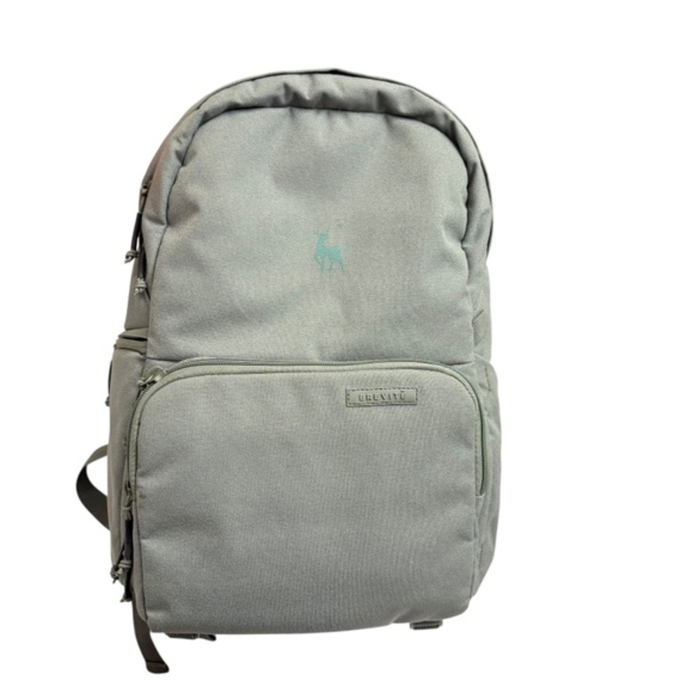 Brevite green camera backpack